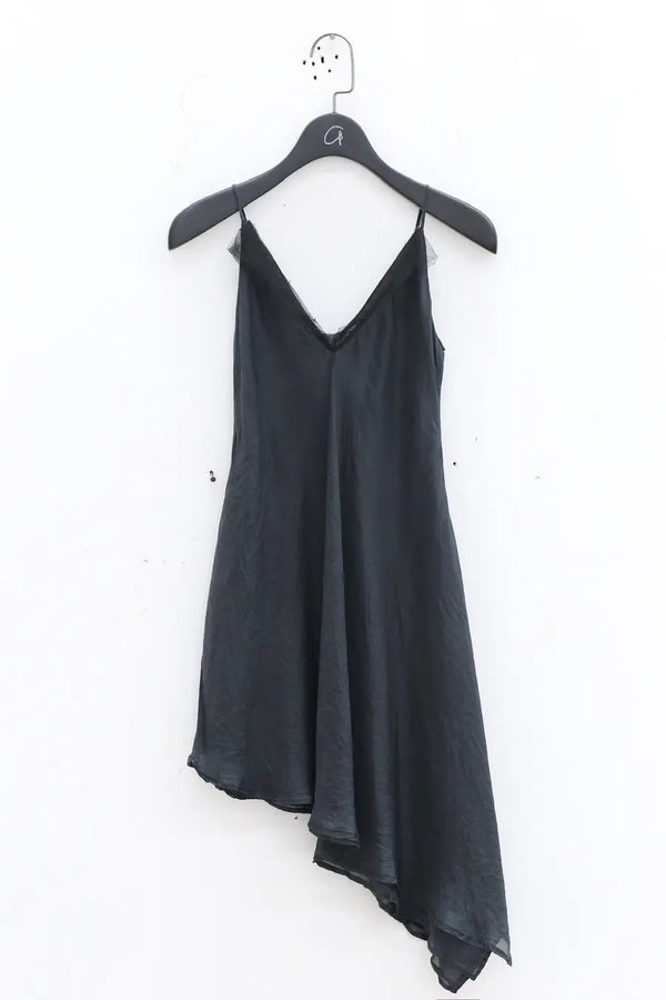 Marc Le Bihan Silk Slip Dress 2612 France MLB-2612 E23-HEI Black 2612 E23